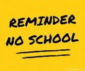 No School Announcement