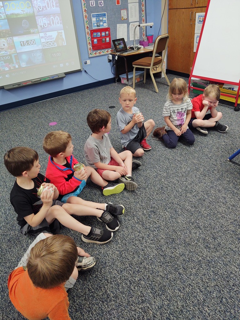 AM Pre-K making butter